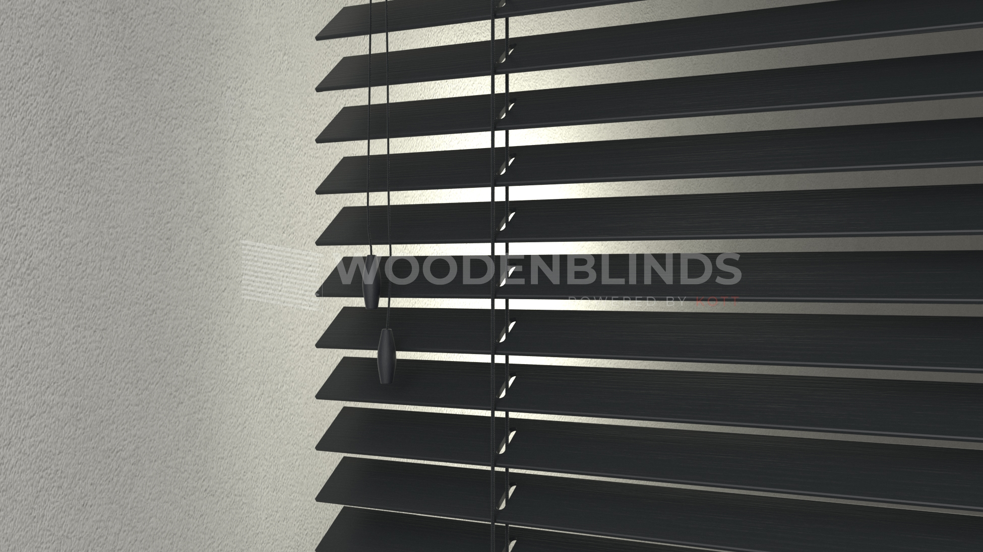 Jaluzea din lemn de tei 35mm RAL/NCS KOTT