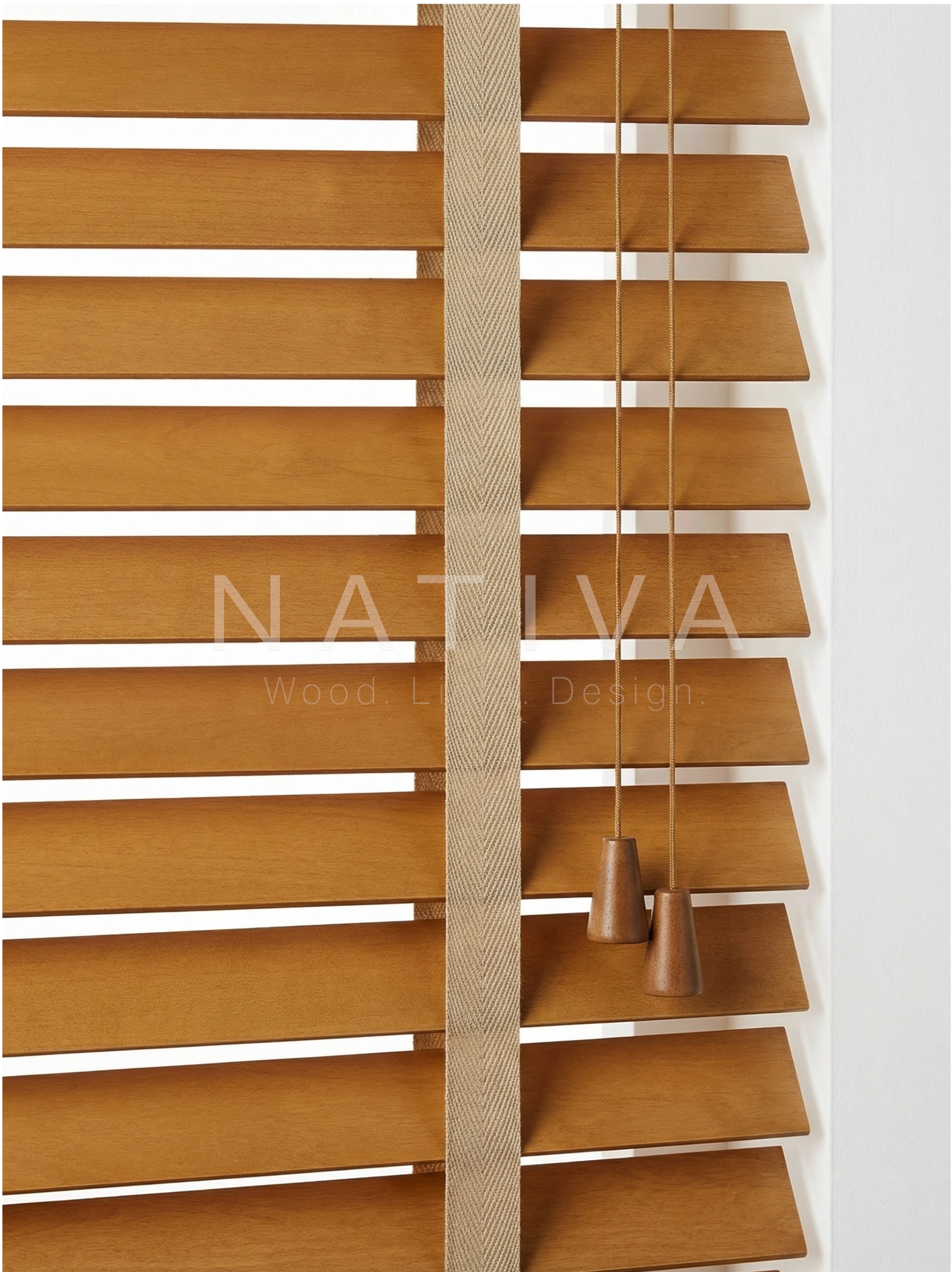 Jaluzea din lemn de paulownia 50 mm - NATIVA - PAW50