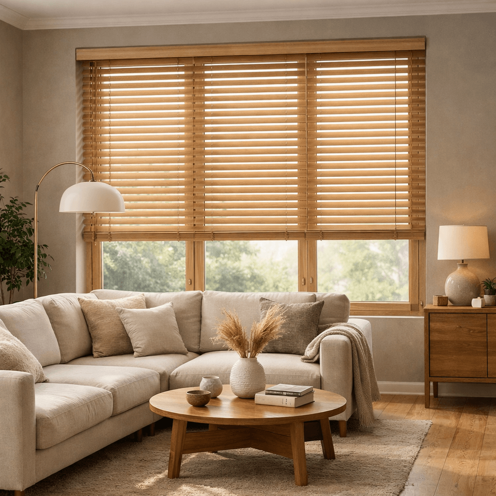 Jaluzea NATIVA Bamboo 25mm in living modern