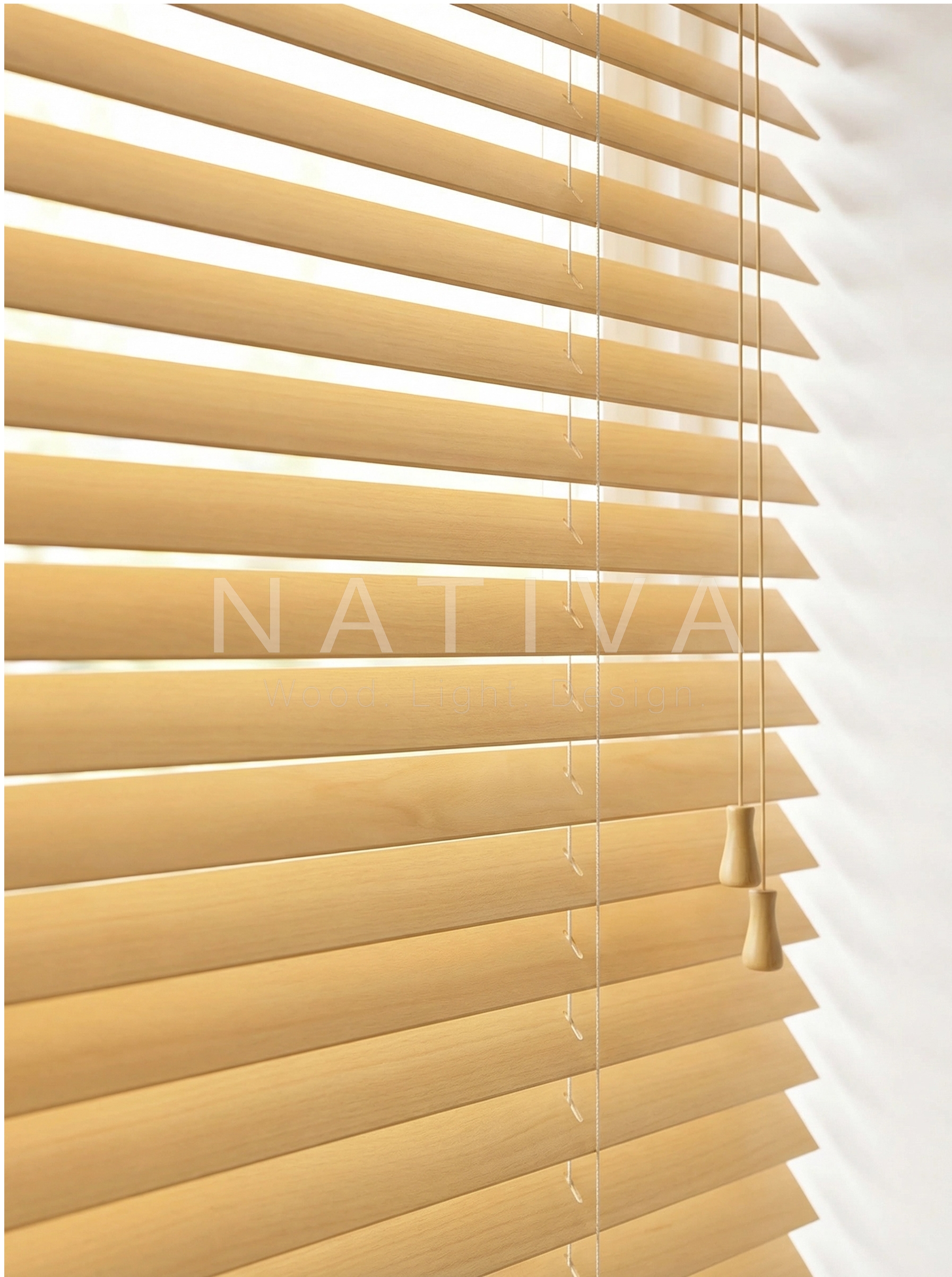 Jaluzea din lemn exotic 50 mm - NATIVA - EX50NAT