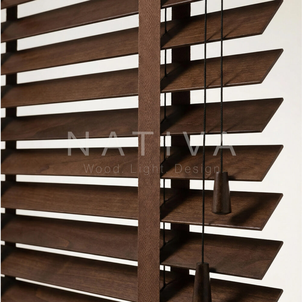 Jaluzea din lemn de tei 50 mm - NATIVA - TEI50NAT
